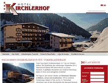 Tablet Screenshot of kirchlerhof.at